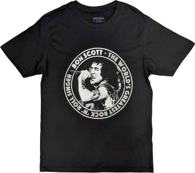 Bon Scott - TWGRRS Circle Heren T-shirt - S - Zwart