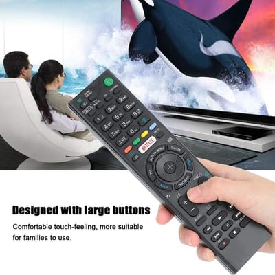 Home TV Controller - Universele Afstandsbediening - Draadloos - Hoge Gevoeligheid - Draagbaar - Compatibel met KDL-43W808C RMTTX100 KD-43X8305C