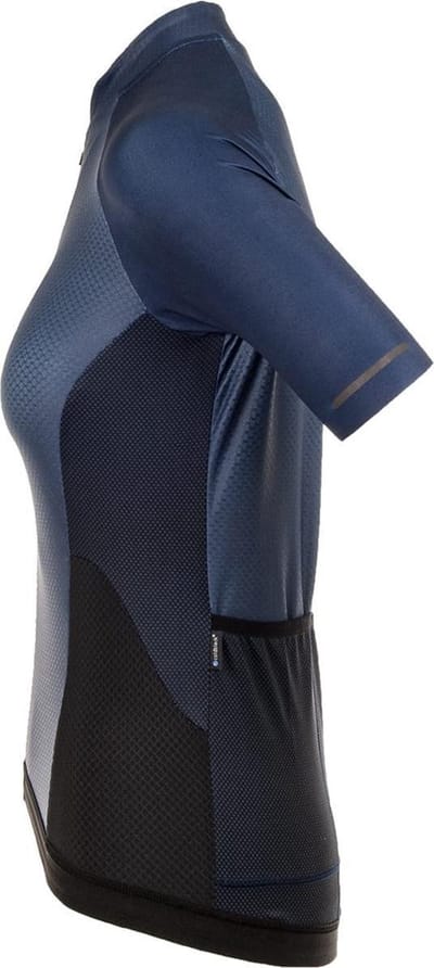 BIORACER Sprinter Coldblack - Fietsshirt Zomer - Dames - Marineblauw - Korte Mouw - UV & Ademend - Aansluitend - Maat XS