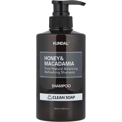 Kundal, Miel & Macadamia, Shampoing, Savon Nettoyant, 500ml (16,9 onces liquides)