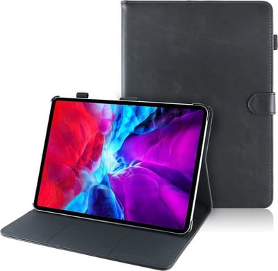 Dasaja leren hoes zwart geschikt voor iPad Pro 11 (2018 / 2020 / 2021 / 2022)