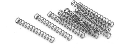 Compressieveren - Drukveer - Industriële Toepassingen - 304 Roestvrij Staal - 2x0.3x15 mm - Zilver