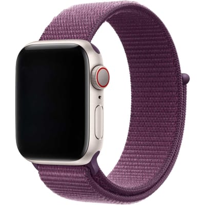 2+1 | Apple Watch Bandje Osvo - Geweven - Nylon - Pruimenpaars