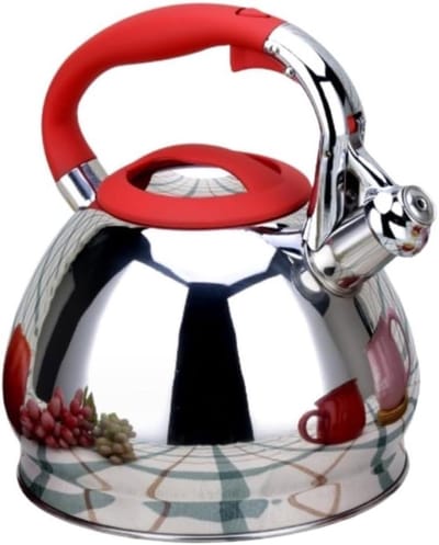 Waterkoker RVS - Theepot Fluitketel - Water Koken - Universele Hittebron - 3.4 Liter - Zilverkleurig