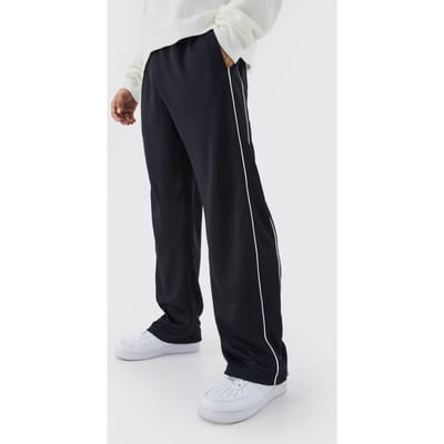 Tricot Wide Leg Jogger | Black | Size XS