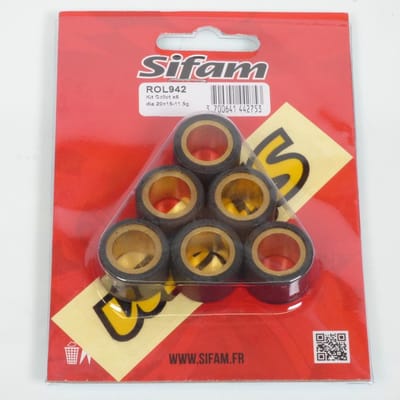 sifam variatorrol voor scooter honda 125 nes @ 4t 2001 tot 2005 20x15 11.5grs nieuw