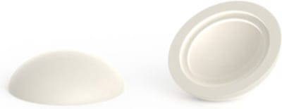 10 stuks - Afdekkapjes voor schroeven - Mat - 14,5mm - Crèmewit - RAL 9001