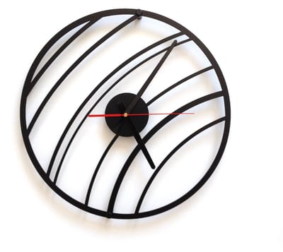 Decorizzly Colly Serie - Wandklok - Geometrisch - Zwart - 40cm