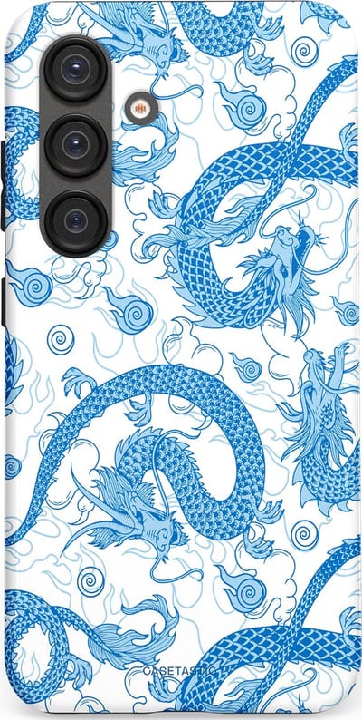 Casetastic Hoesje Geschikt voor Samsung S25 - Stijlvolle Beschermende Duo-layer Case - Drakengloed