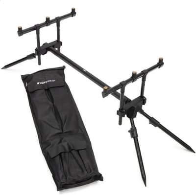 Vishengel Pod - Hengels Pod - Vissen - Lichtgewicht Aluminium - 60-112cm - Zwart