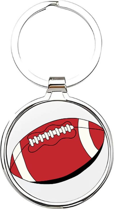 Akyol - Rugby Sleutelhanger - rugby - Rugbyers - Cadeau - Sport sleutelhanger - sport - Gepersonaliseerd - Rugbyers - sleutelhanger voor Rugbyers - American football - sleutelhanger voor jongens - sleutelhanger van een rugbybal - 4 x 7,5 CM