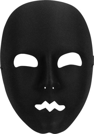 Boland - Masker Mime zwart Zwart - Volwassenen - Goochelaar - Grappig - Fout