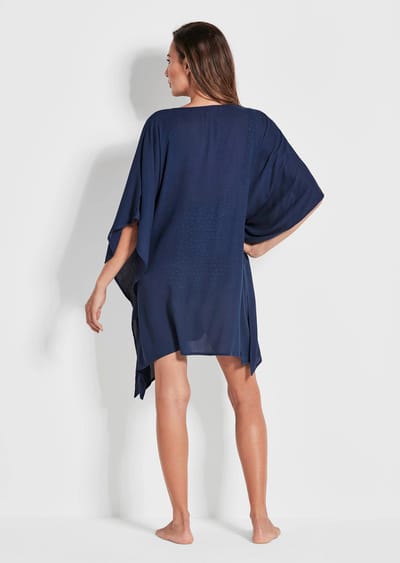 Kaftanblouse - donkerblauw - Gr. XXL van Goldner Fashion