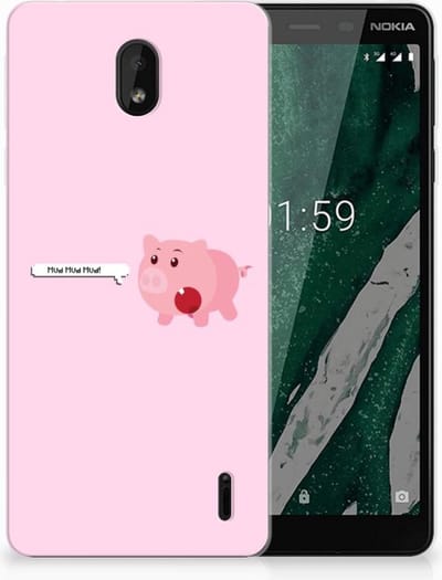 Nokia 1 Plus Telefoonhoesje met Naam Pig Mud