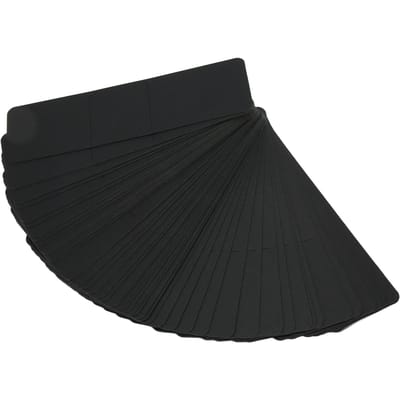 50 stuks Kraft Boekenleggermouwen DIY Handwerk 5,9x1,8inch Boekenleggerhouder Penmouwen voor Display Sieraden Haken Black
