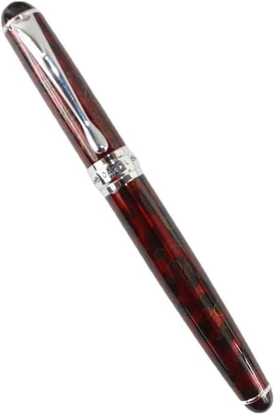 Medium Pen X750 Donkerrood Bloemenpatroon van RVS voor Schrijven en Creatieve Projecten