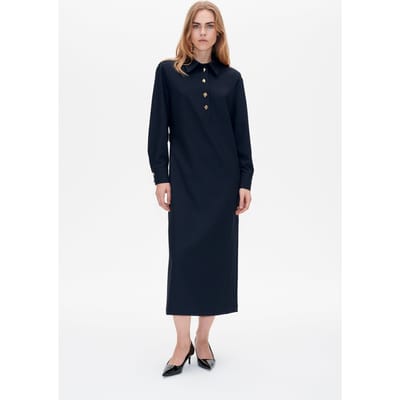 Baum und Pferdgarten Annella Dress Blackish Pinstripe Größe: 32 | Blusenkleider Outlet | Damen | Schwarz