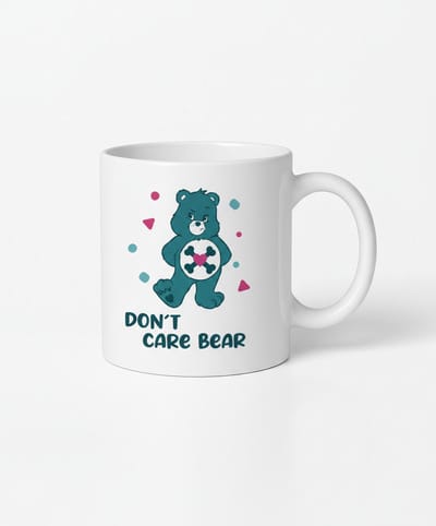Don't Care Bear Mok - Unieke Koffiemok met Grappige Beer Design