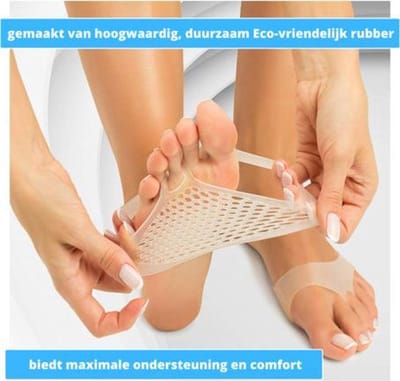 Jumada's - 1 Paar Siliconen Teenbeschermers - Voorvoetkussens - Voorvoet beschermer -