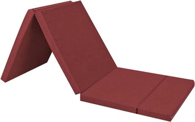 Opvouwbare Matras - Gastenslaapmat - Ruimtebesparend Slapen - Dubbelzijdig Ontwerp - 180 x 60 cm - Rood