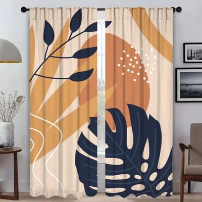 Keukengordijnen voor Camera Abstract Lijnpatroon Verduisterend Gordijn voor Kamer 2 Paneel Jaloezieën Halloween Decoratie Scheidingsschermen W50xH70cmx2pcs-CL