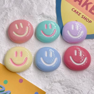 6 Stuks Cartoon Smiley Gezicht Koelkastmagneet Po Muurberichtbord Prikbord Decoratie Magnetische Stickers Huisdecoratie Magneet
