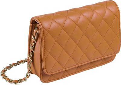 Schoudertas Quilted | Bruin