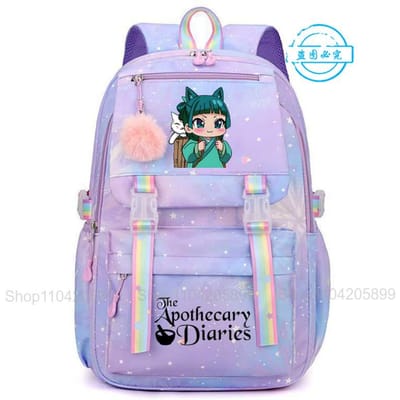 De Apothekersdagboeken Rugzak Voor Meisjes Anime Maomao Mochila Student Schooltas Cartoon Schooltas Cadeau Mode Reizen Rucksack 16 inches