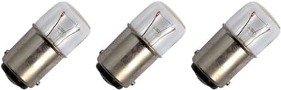 Signaallamp Ba15d 30V 3W - 100 mAh - 3 stuks - T16 Gloeilamp Ø16mm - 35mm - 2500K - Dimbaar