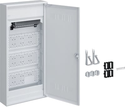Hager VA48WWH VA48WWH Multimediaverdeelkast Opbouw (op muur) Aantal groepen: 4 Aantal rijen: 4 Inhoud: 1 stuk(s)
