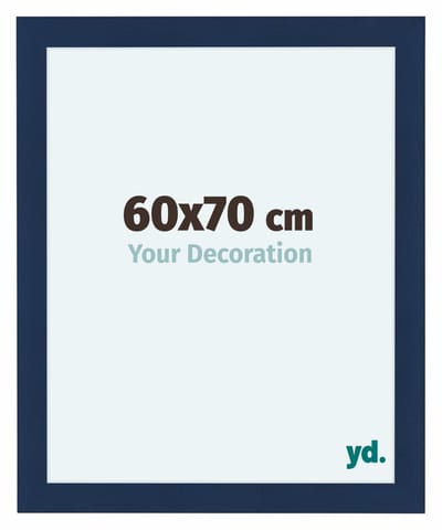 Your Decoration - Fotolijst 60x70 cm - MDF - Donkerblauw Geveegd - Como