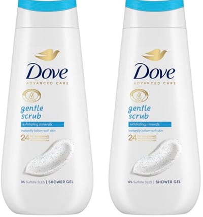Dove Advanced Care Douchegel - Gentle Scrub - 2 x 225 ml