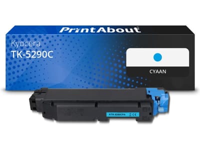 PrintAbout huismerk Toner TK-5290C Cyaan Geschikt voor Kyocera