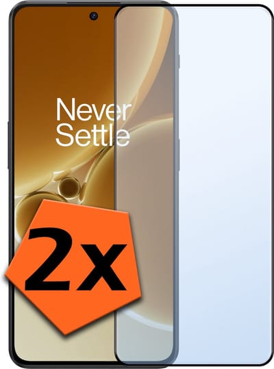 Screenprotector - 2 Stuks - Geschikt voor OnePlus Nord 3 - Full Cover - Gehard Glas - Beschermglas - Tempered Glass - Screen Protector