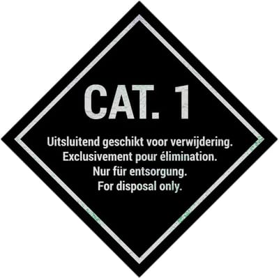 Categorie 1 bord | Sign Again materiaal | 25 x 25 cm