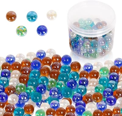 Glazen Knikkers Set van 100 Stuks, Leuk Speelgoed voor Tafelspellen, Perfect voor Knikkerspellen en Vermaak
