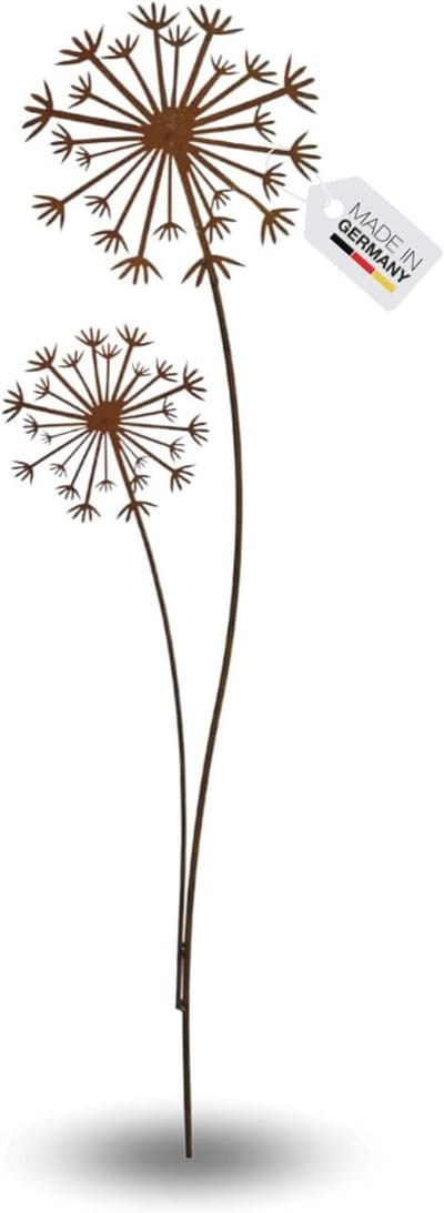 XXL Metaal Paardenbloem Tuinsteker - Groot Tuinfiguur Voor Binnen en Buiten