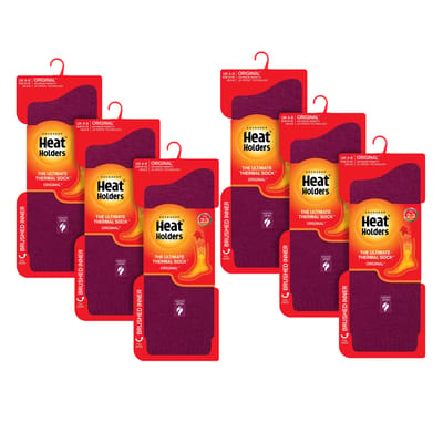 Heat Holders - 6 paar originele dikke winterthermo sokken voor dames