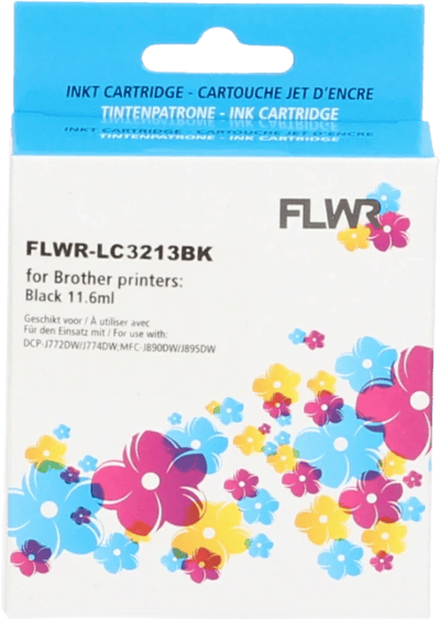 FLWR - Cartridges / Brother LC-3213 / zwart / Geschikt voor Brother