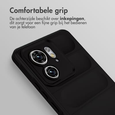 imoshion Hoesje - Geschikt voor Motorola Edge 40 - EasyGrip Backcover - Zwart