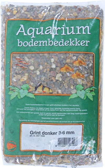 De Boon Aquarium grind donker 3-6 mm | zak 2,5 kg of 8 kg 2,5KG
