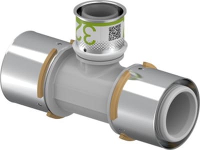 Uponor S-Press Plus PPSU pers composiet T-stuk verlopend 50x32x50mm