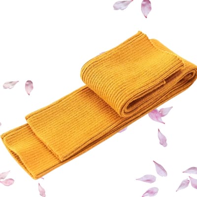 Livano Armwarmers - Polswarmers - Armwarmers Dames - Duimopening - Wol - Armstukken - Winter - Dooiergeel - Elastisch