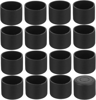 76 Stuks Zwarte PVC Stoel- en Tafelpoten Doppen voor 22mm Binnendiameter