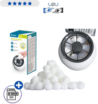 Bestway Filter Balls 58475 Voor Zandfilterpomp 500g Filtermedia PET Filterbollen Vervanging Filterzand Herbruikbaar Wasbaar Zwembad Filtratie Systeem Met Ebook
