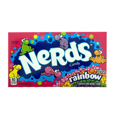 NERDS Fruit Theaterdoos - Een mix van gekruide fruitige snoepjes. Perfect als lekker tussendoortje voor een filmavond.