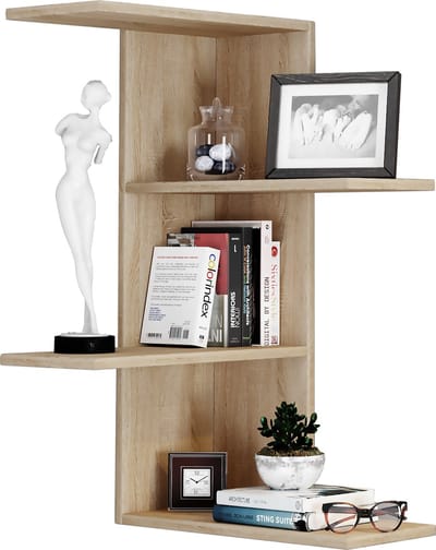 Houten wandplank Hangende plank Hoekplank Wandplank Plank Balos