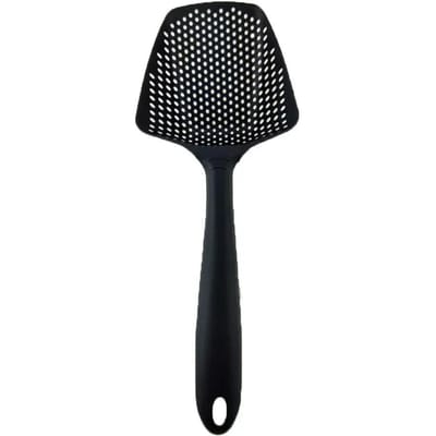 1 STUK Lepel Zeef Kookspatel Zeef Schep Nylon Lepel Keukenaccessoires Nylon Zeef Schep Vergiet Lekspatel Gereedschap black