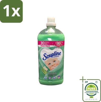 1 x Soupline - Wasverzachter - Aloë Vera Concentraat - 77 Wasbeurten - Wasverzachter - Aloë Vera - Wasverzachter Concentrat - Zachte Kleding - Frisse Geur