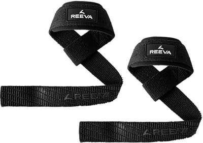 Reeva Lifting Straps - Zwarte Lifting Straps met padding - Wrist Wraps - Lifting grips - Verkocht per paar - Fitness Straps geschikt voor mannen en vrouwen